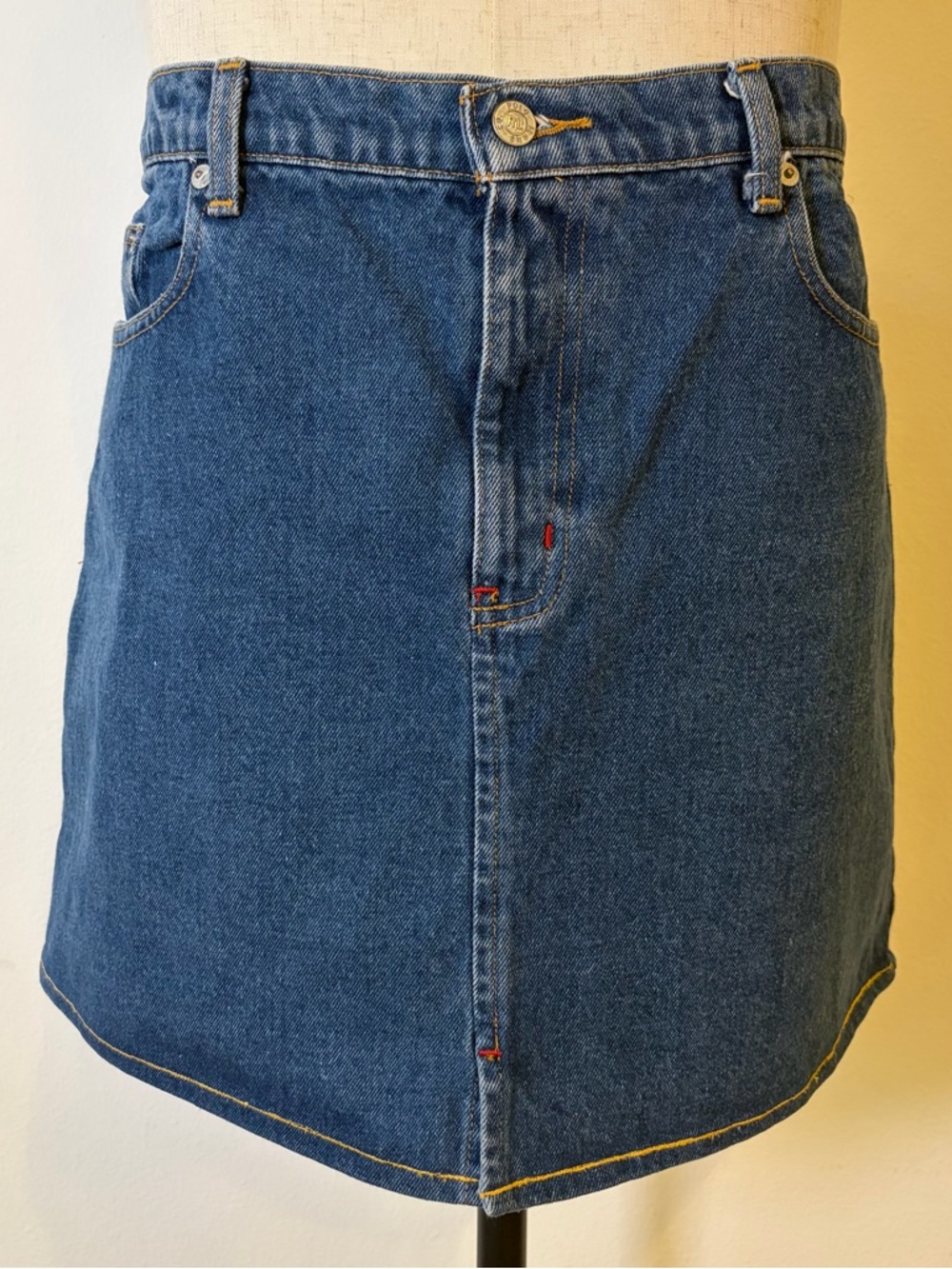 Vintage Polo Jeans Co Ralph Lauren Denim Mini Skirt Size 12